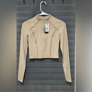 Allure Luxe Piping Top size XSmall color nude